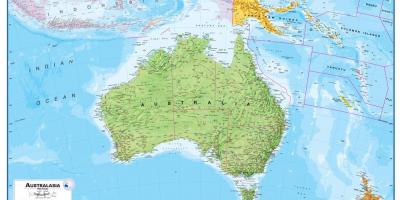 ऑस्ट्रेलिया न्यूजीलैंड नक्शा