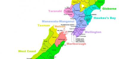 न्यूजीलैंड जिले का नक्शा
