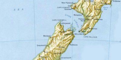 वेलिंगटन न्यूजीलैंड के नक्शे पर